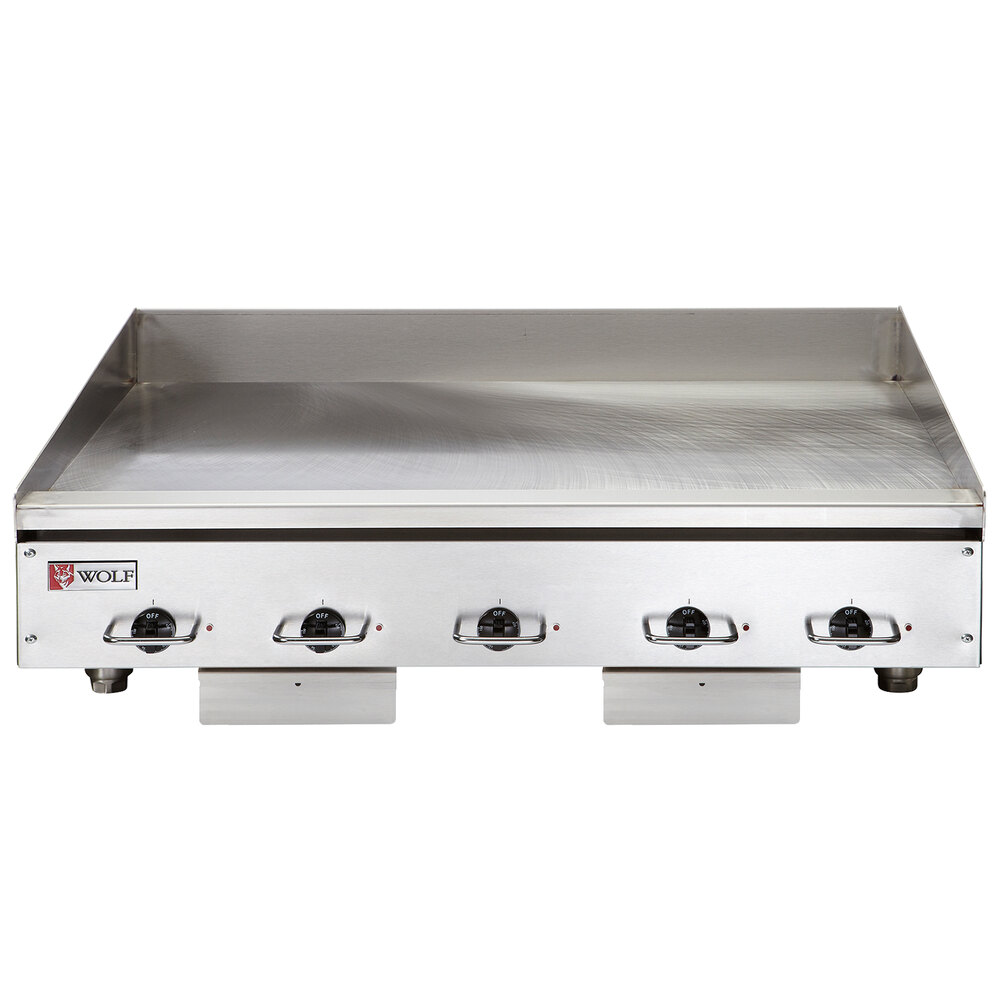 Wolf by Vulcan WEG60E-208/1 60" Electric Countertop Griddle with Thermostatic Controls - 208V, 1 Phase, 27 kW