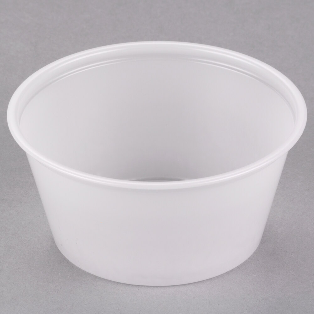 Solo P325N 3.25 oz. Translucent Polystyrene Souffle Cup / Portion Cup - 2,500/Case