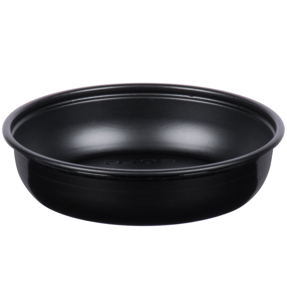 Solo SCCDSS2 2.5 oz. Black Wide Sauce / Portion Cup - 250/Pack
