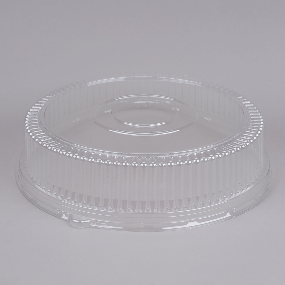 Sabert 5518 18" Clear Plastic Round High Dome Lid - 36/Case